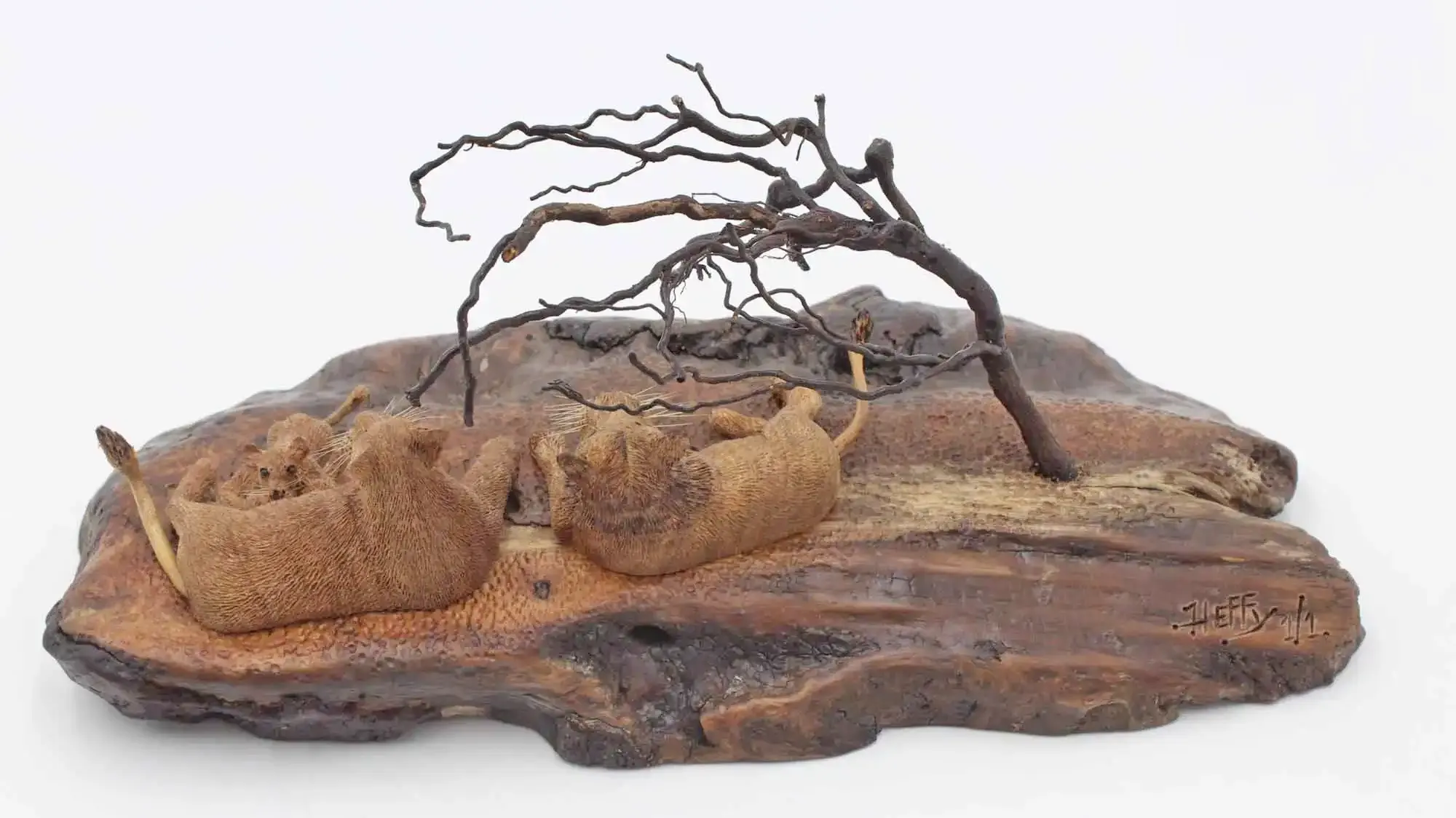 Lion woodcarving sculpture